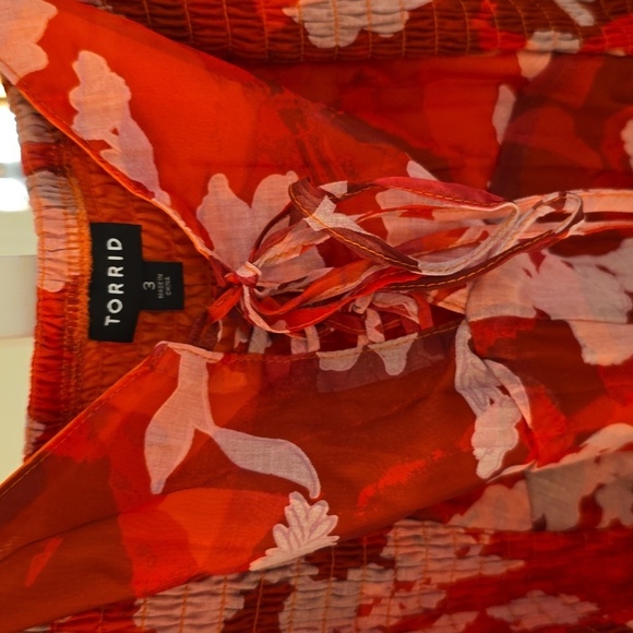 Torrid Red Floral Midi Dress - Picture 13 of 16